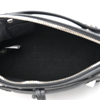 Fendi Vitello Dolce Crystal Heart Croc Tail Mini By The Way Boston Bag Black Rosso 5 of 11