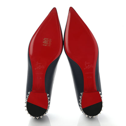 Christian Louboutin Nappa Spiked Hall Flats 40.5 Version Nocturne 5 of 7