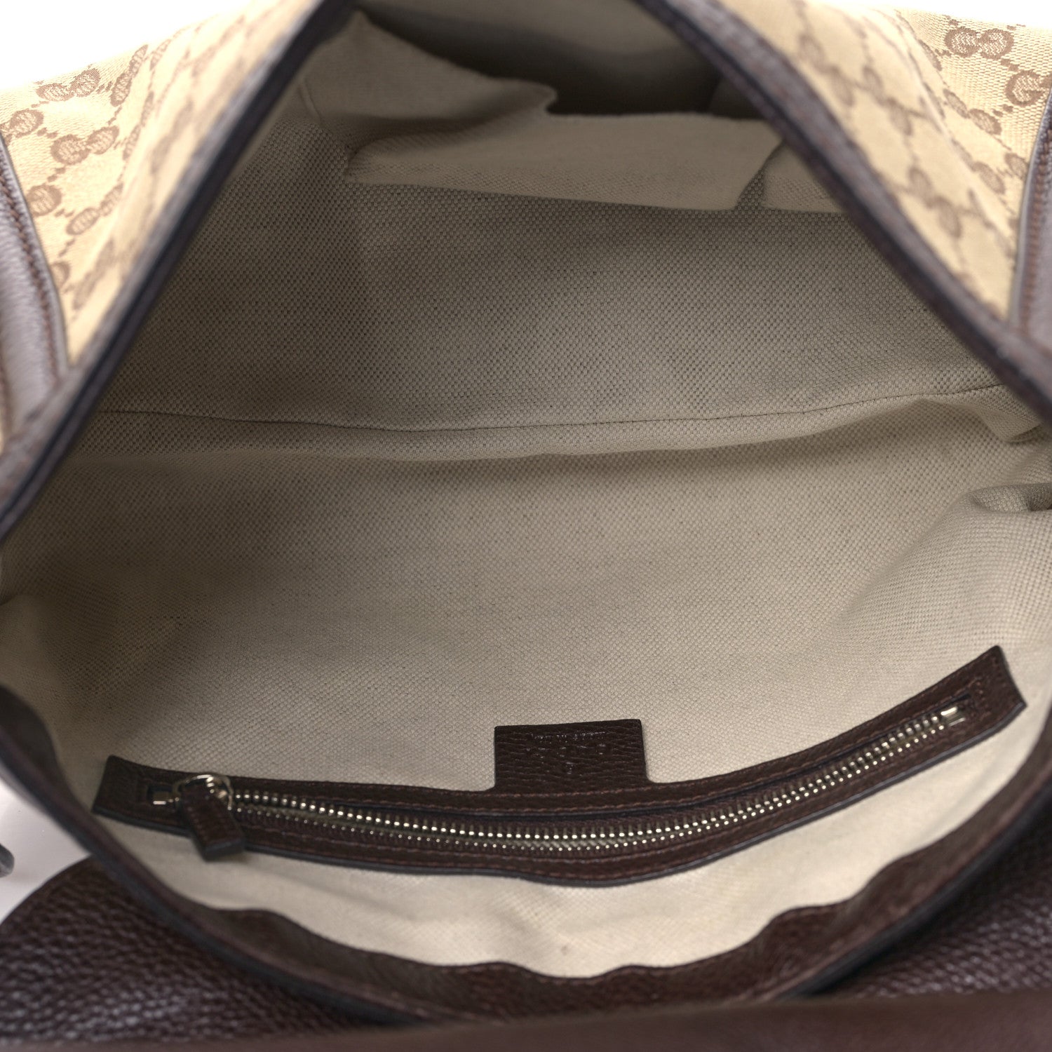 Gucci Monogram Medium Techno Horsebit Shoulder Flap Bag Dark Brown 5 of 9