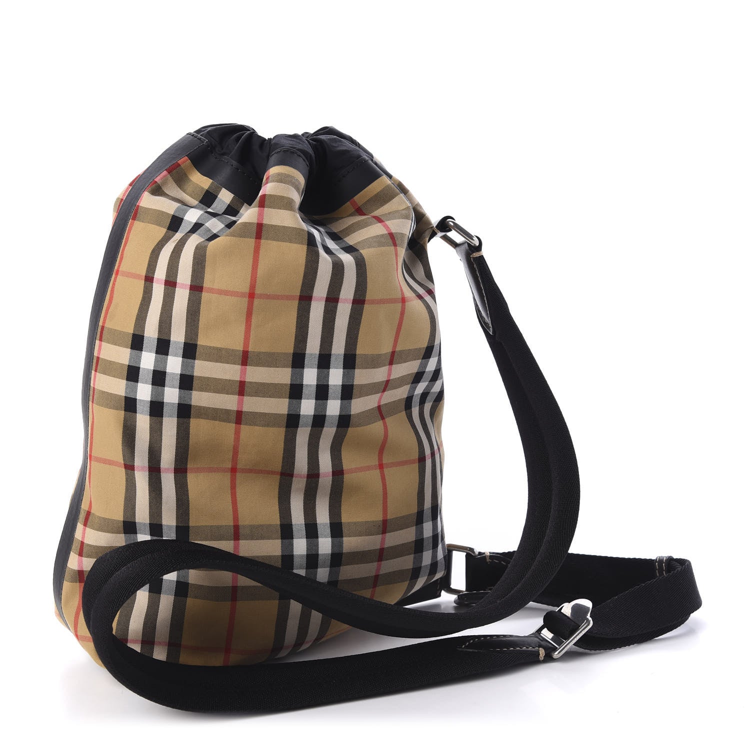 Burberry Vintage Check Small Sailing Duffle Sling Bag Beige 1 of 7