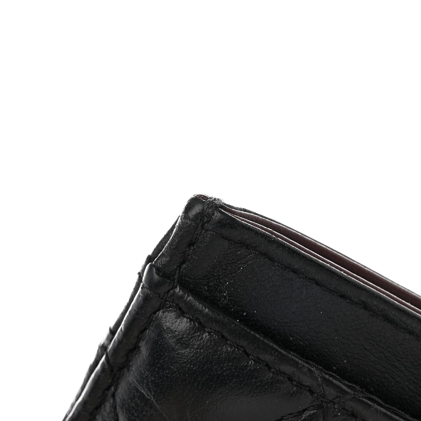 Aged Calfskin Quilted Lucky Charms Reissue Card Holder Black