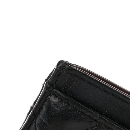 Chanel Aged Calfskin Quilted Lucky Charms Reissue Card Holder Black 14 of 17