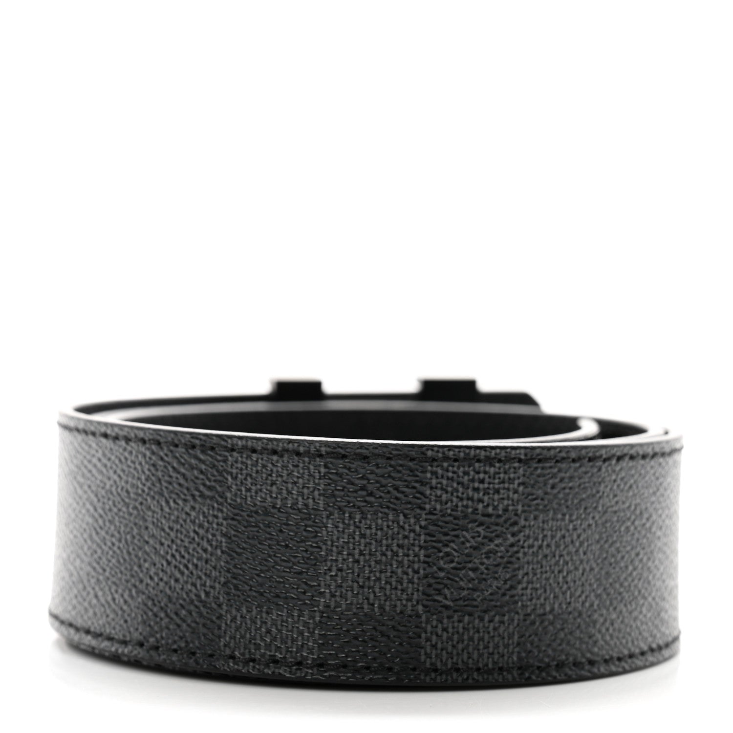 Louis Vuitton Damier Graphite 40mm LV Initiales Belt 85 34 2 of 9