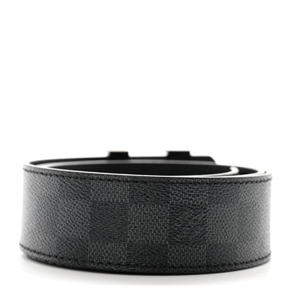 Louis Vuitton Damier Graphite 40mm LV Initiales Belt 85 34 2 of 9