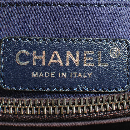 Chanel Iridescent Calfskin New Bubble Quilt Small Tote Plum 8 of 9