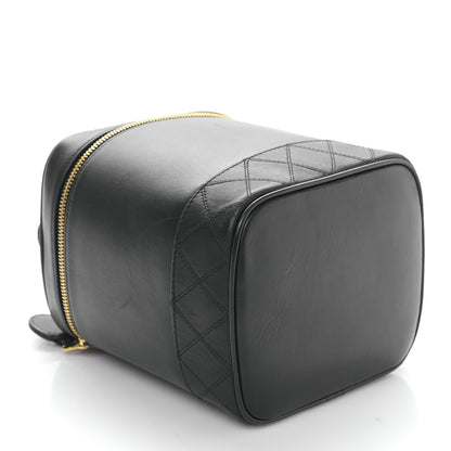 Chanel Lambskin Vanity Cosmetic Case Black 4 of 11