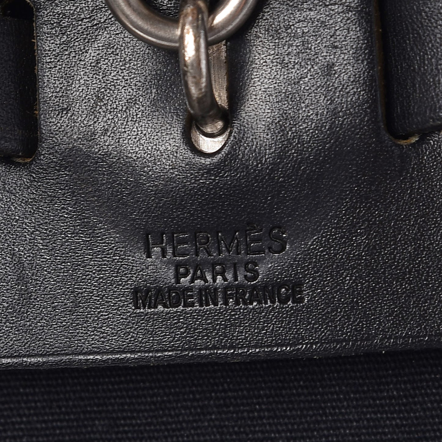 Toile Vache Calfskin Herbag 30 PM Backpack Black