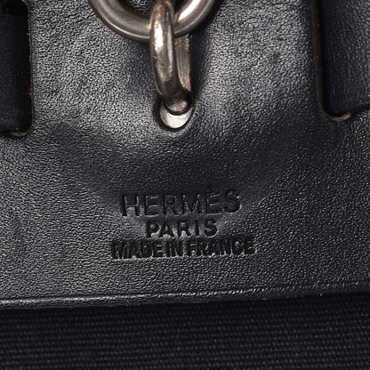 Hermes Toile Vache Calfskin Herbag 30 PM Backpack Black 8 of 15