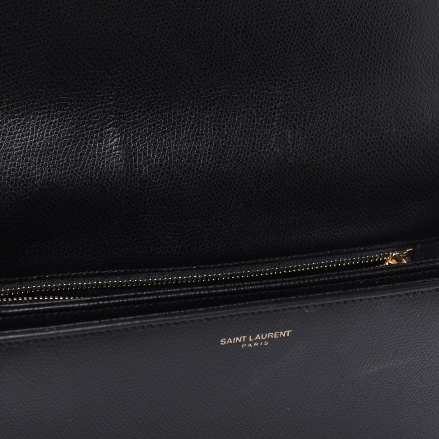 Textured Calfskin Medium Classic Monogram Universite Bag Black
