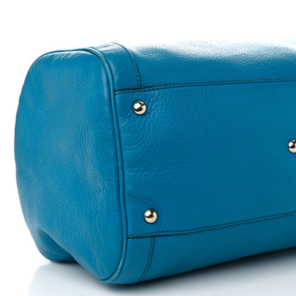 Gucci Calfskin Medium Soho Boston Riviera Blue 9 of 14
