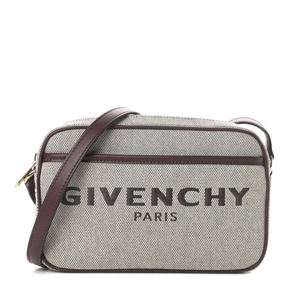 Givenchy Canvas Logo Bond Camera Bag Aubergine 1 of 10