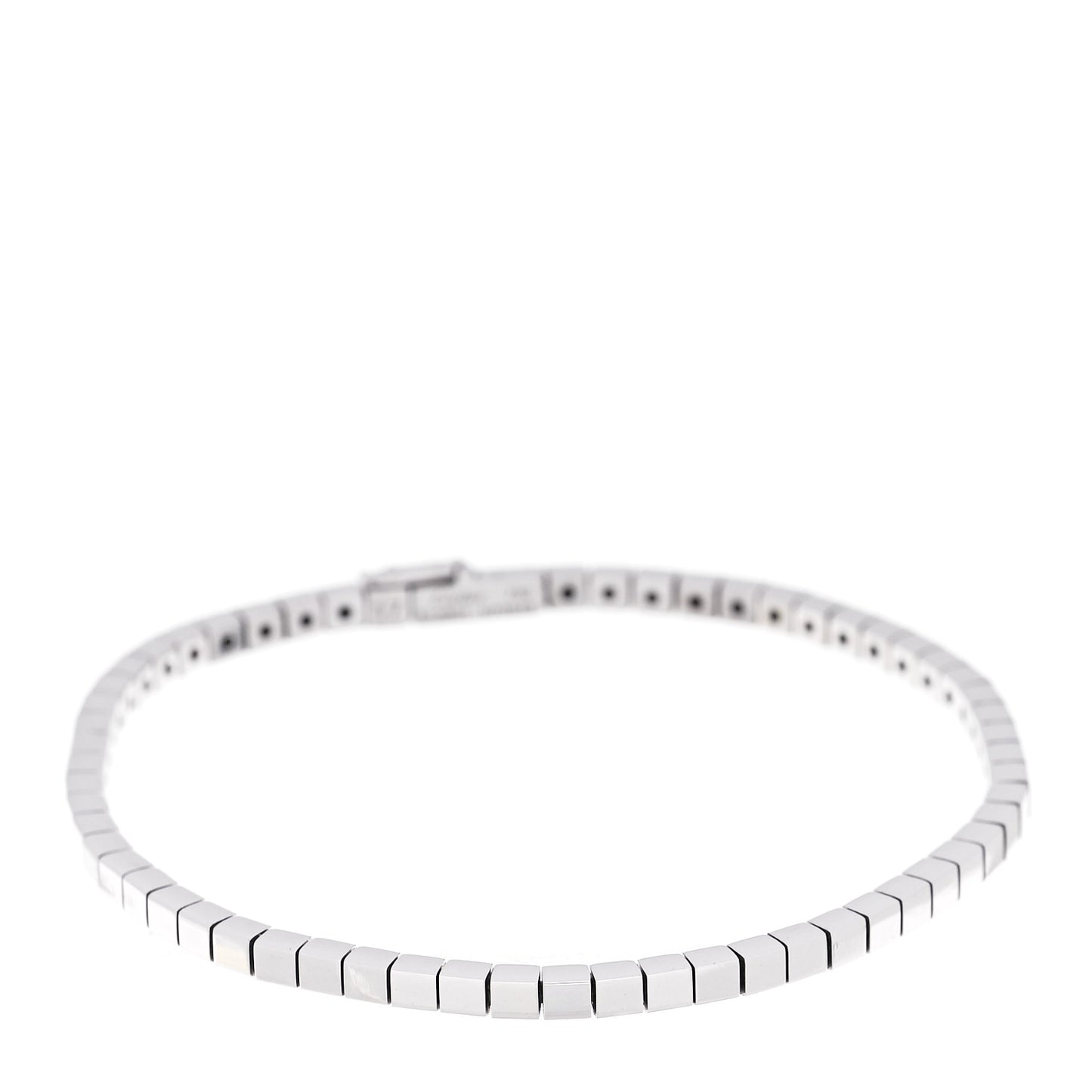18K White Gold Lanieres Bracelet 17