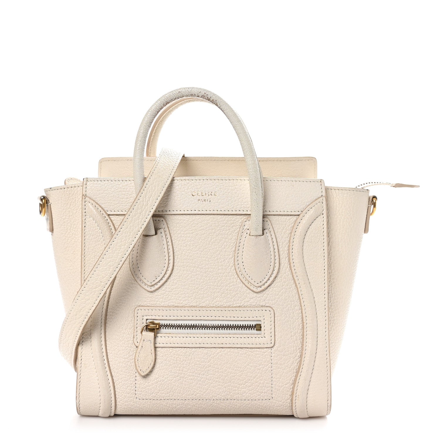 Celine Goatskin Nano Luggage White 1 of 13