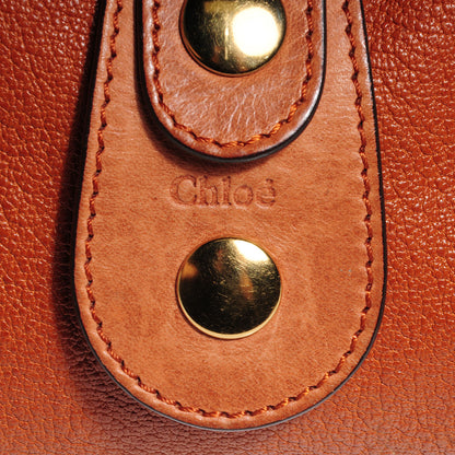 Chloe Calfskin Silverado Shoulder Bag Orange 9 of 10