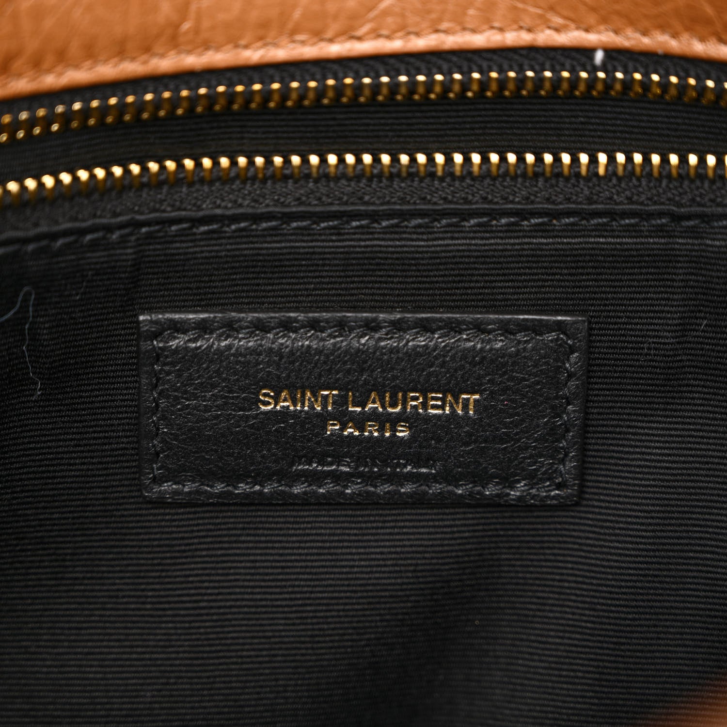 Saint Laurent Crinkled Calfskin Matelasse Monogram Medium Niki Chain Satchel Caramel 6 of 13