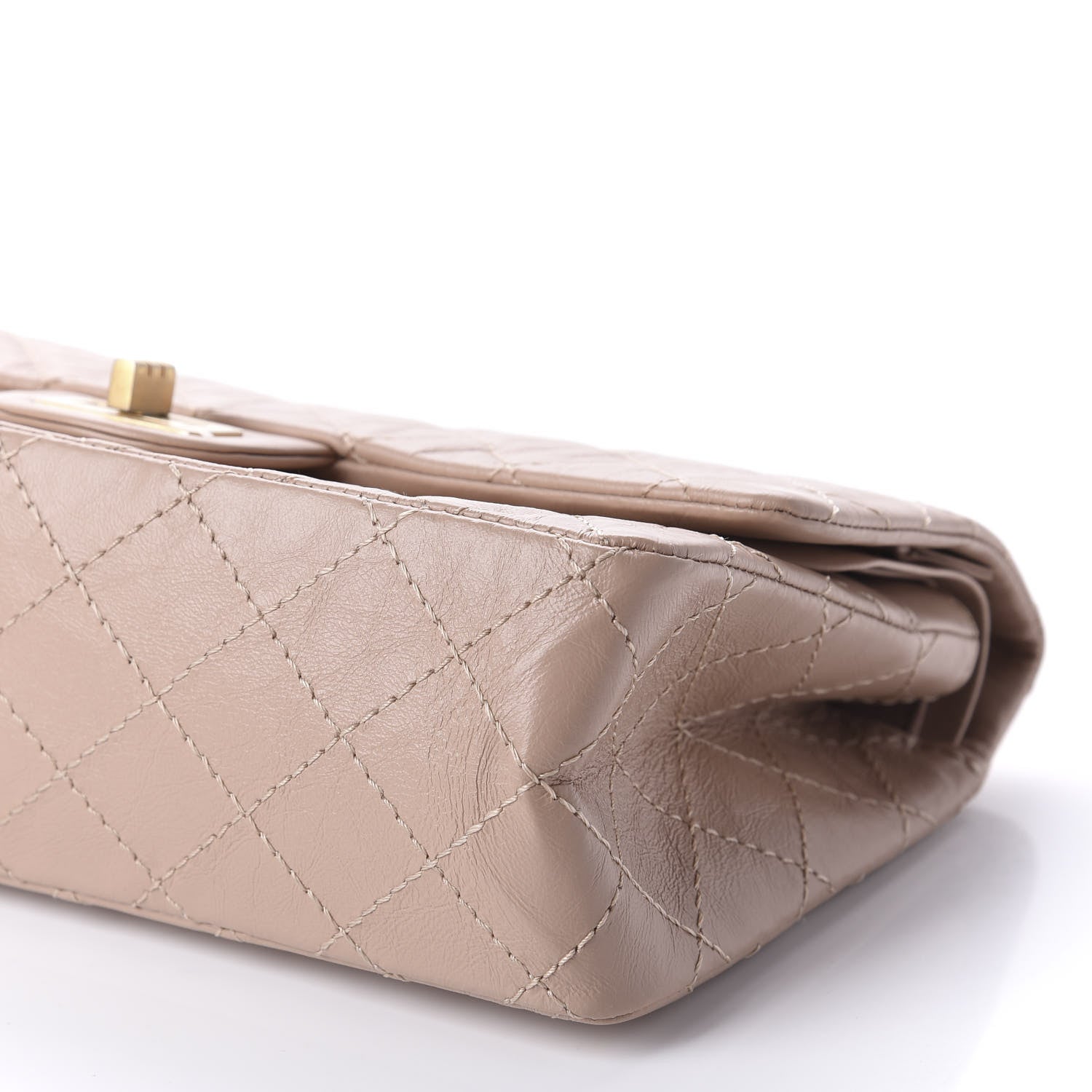 Chanel Aged Calfskin Quilted 2.55 Reissue 225 Flap Light Beige 8 of 12