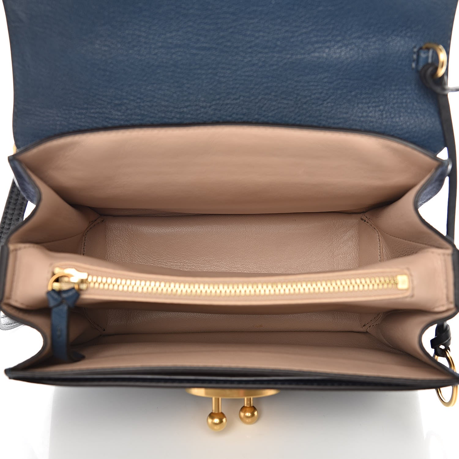 Chloe Goatskin Medium Mily Shoulder Bag Denim Blue 5 of 9