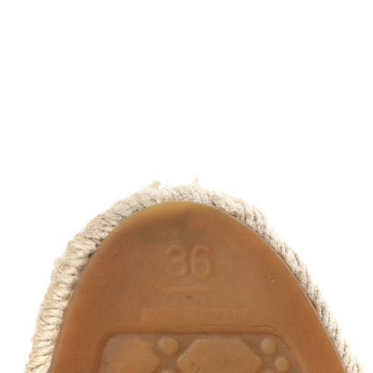 Chanel Lambskin CC Espadrilles 36 Black 9 of 11