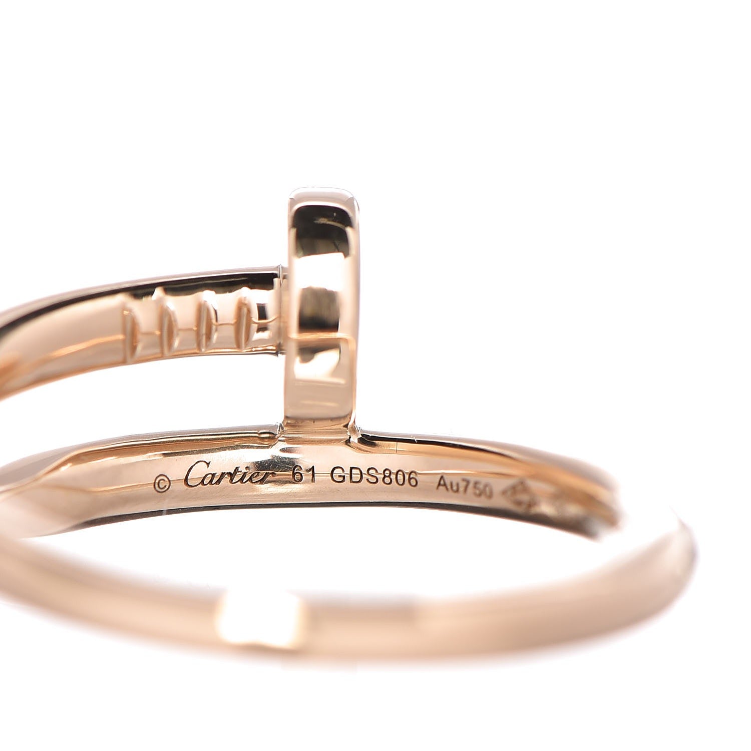 Cartier 18K Yellow Gold Juste Un Clou Ring 61 9.5 3 of 5