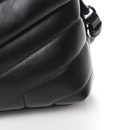 Saint Laurent Calfskin Y Quilted Monogram Toy Loulou Crossbody Bag Black 11 of 12