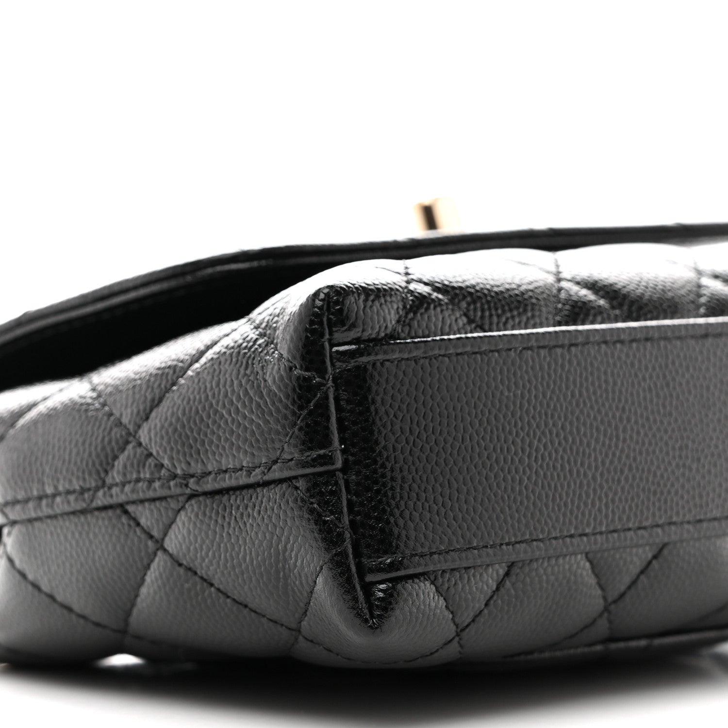 Chanel Caviar Quilted Coco Handle Clutch With Chain Black 9 of 11