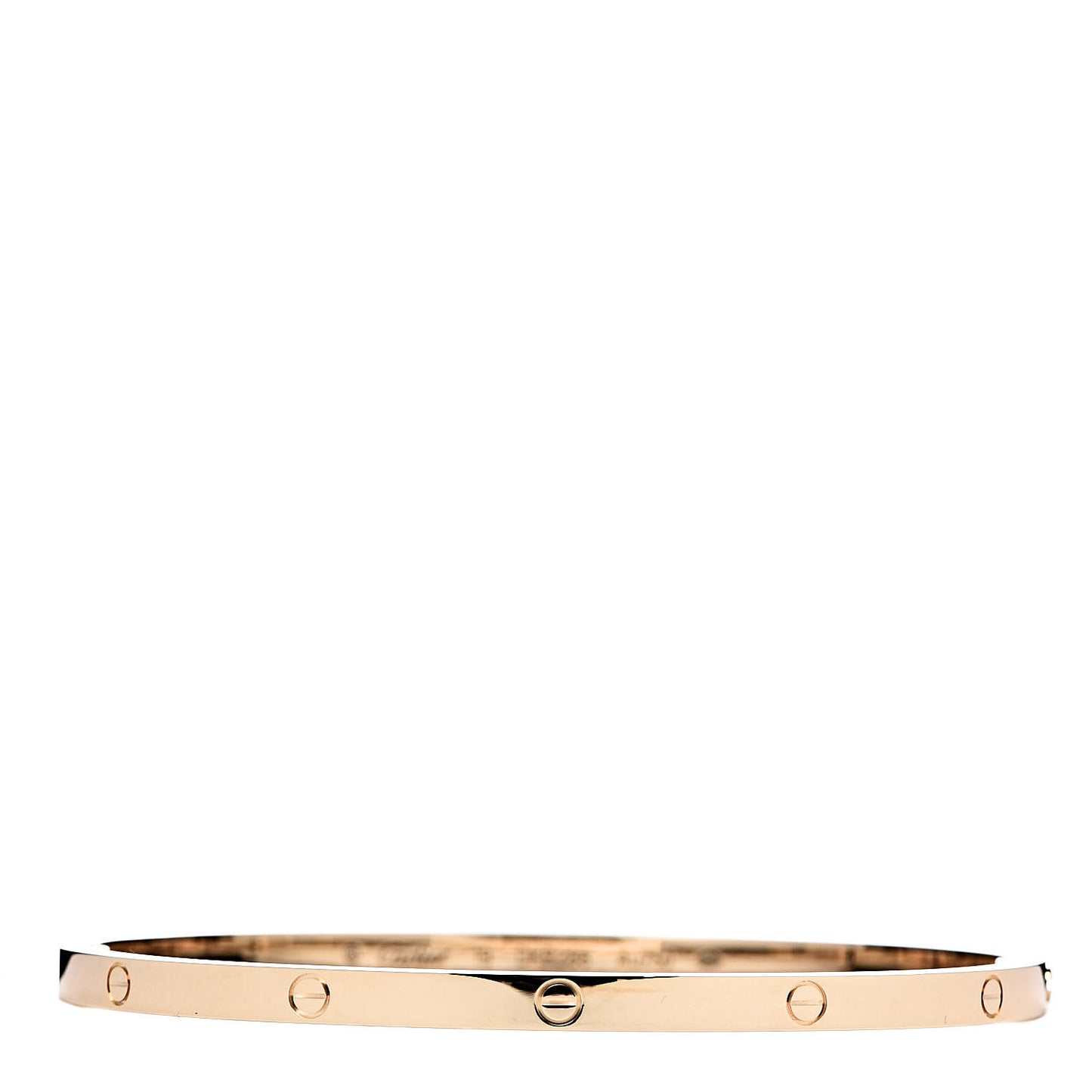 18K Yellow Gold Small LOVE Bracelet 19
