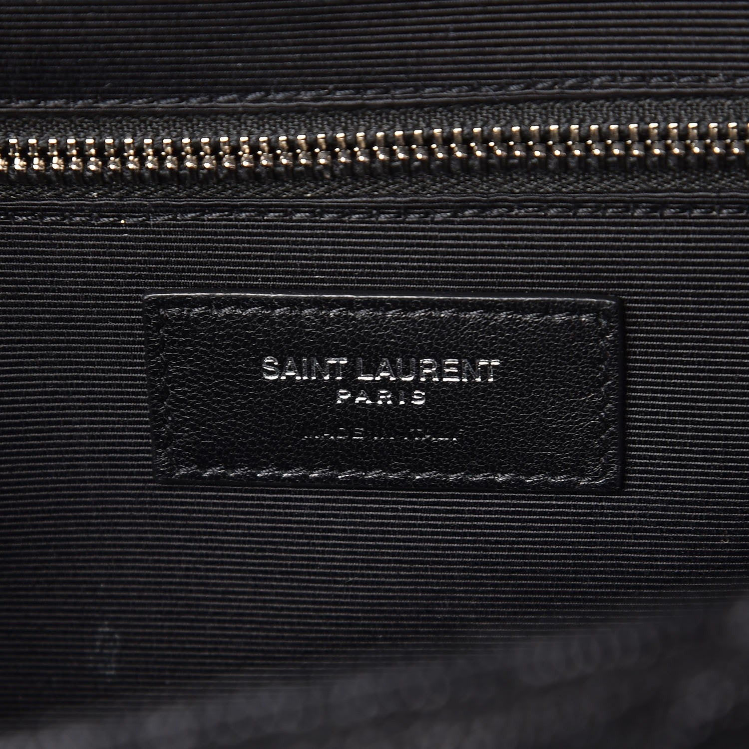 Saint Laurent Grain De Poudre Textured Mixed Matelasse Large Triquilt Monogram Satchel Black 7 of 8