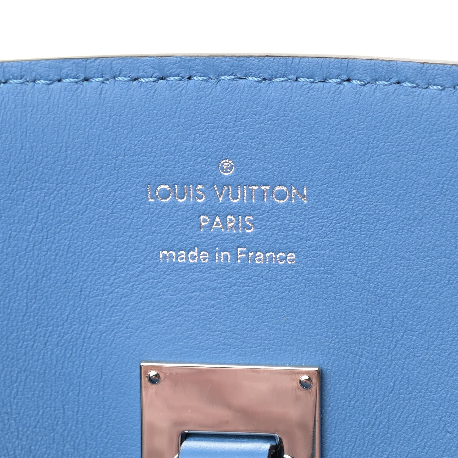 Louis Vuitton Veau Nuage Milla PM Blue Denim 6 of 8