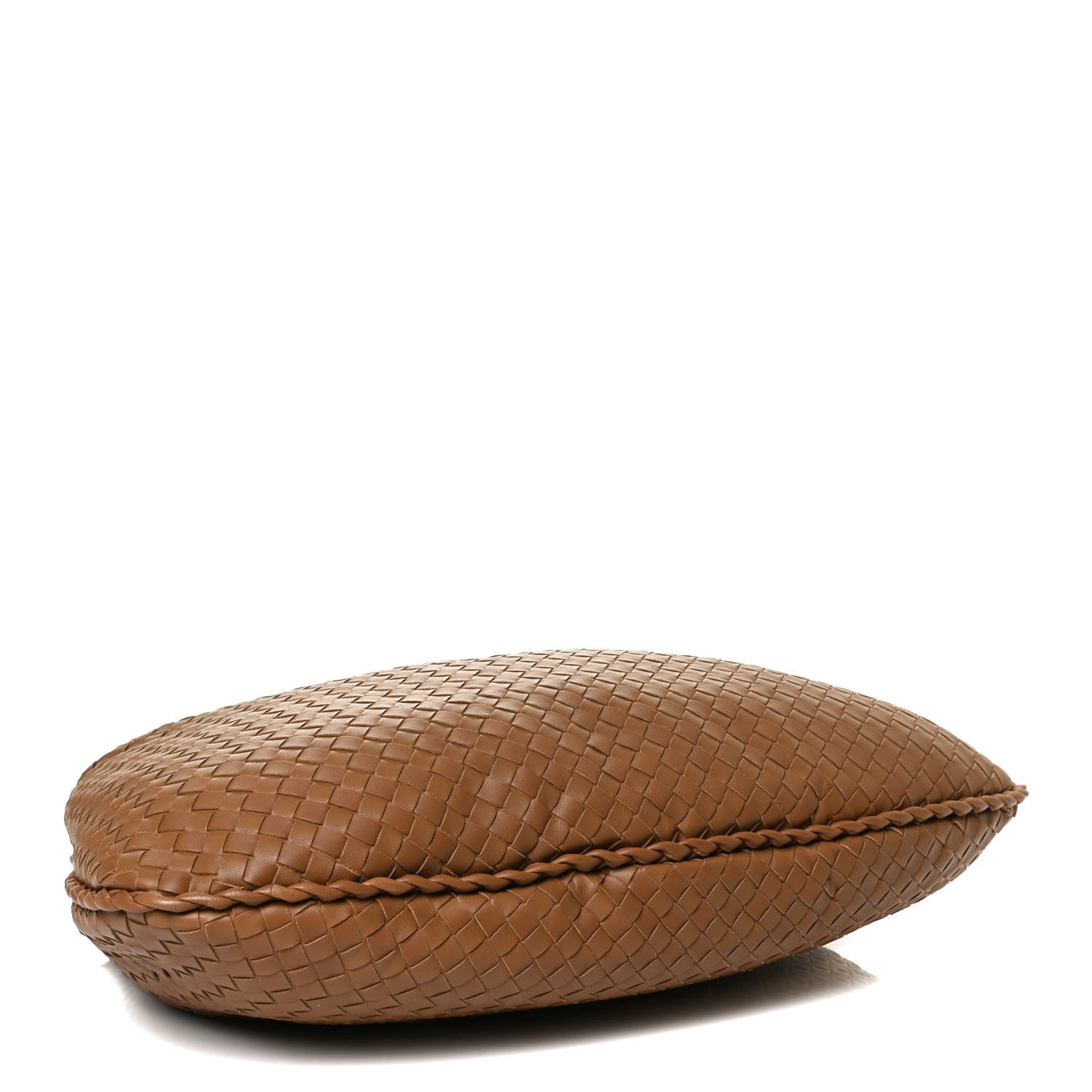Nappa Intrecciato Large Veneta Hobo Camel