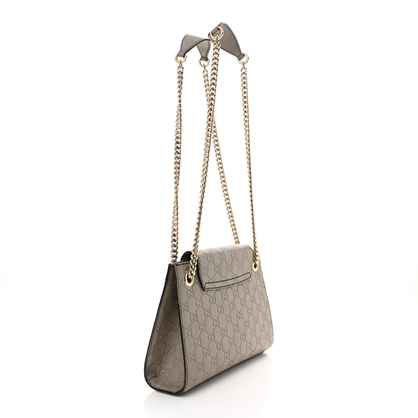 Guccissima Small Emily Chain Shoulder Bag Storm Grey