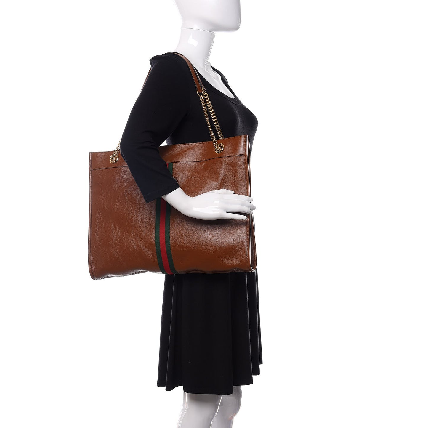 Calfskin Large Rajah Chain Tote Cuir