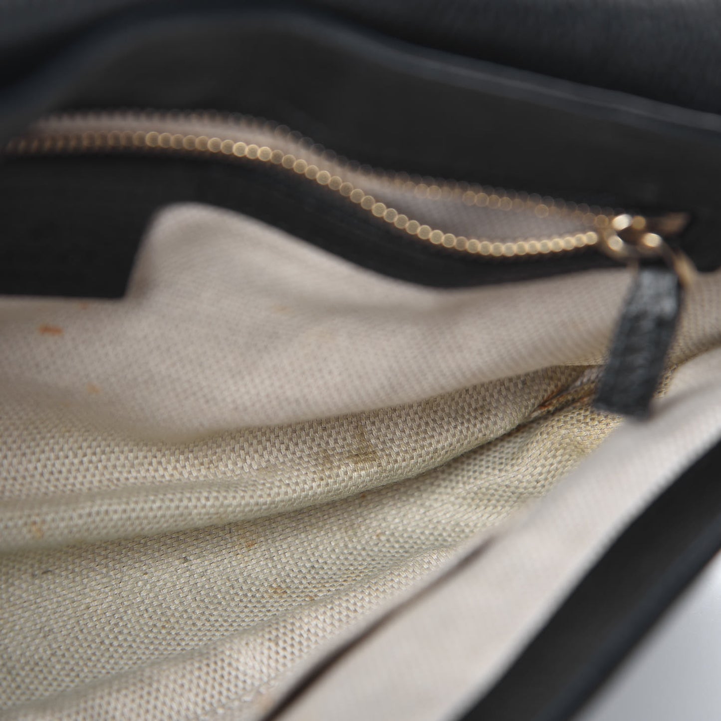 Pebbled Calfskin Medium Soho Flap Crossbody Black