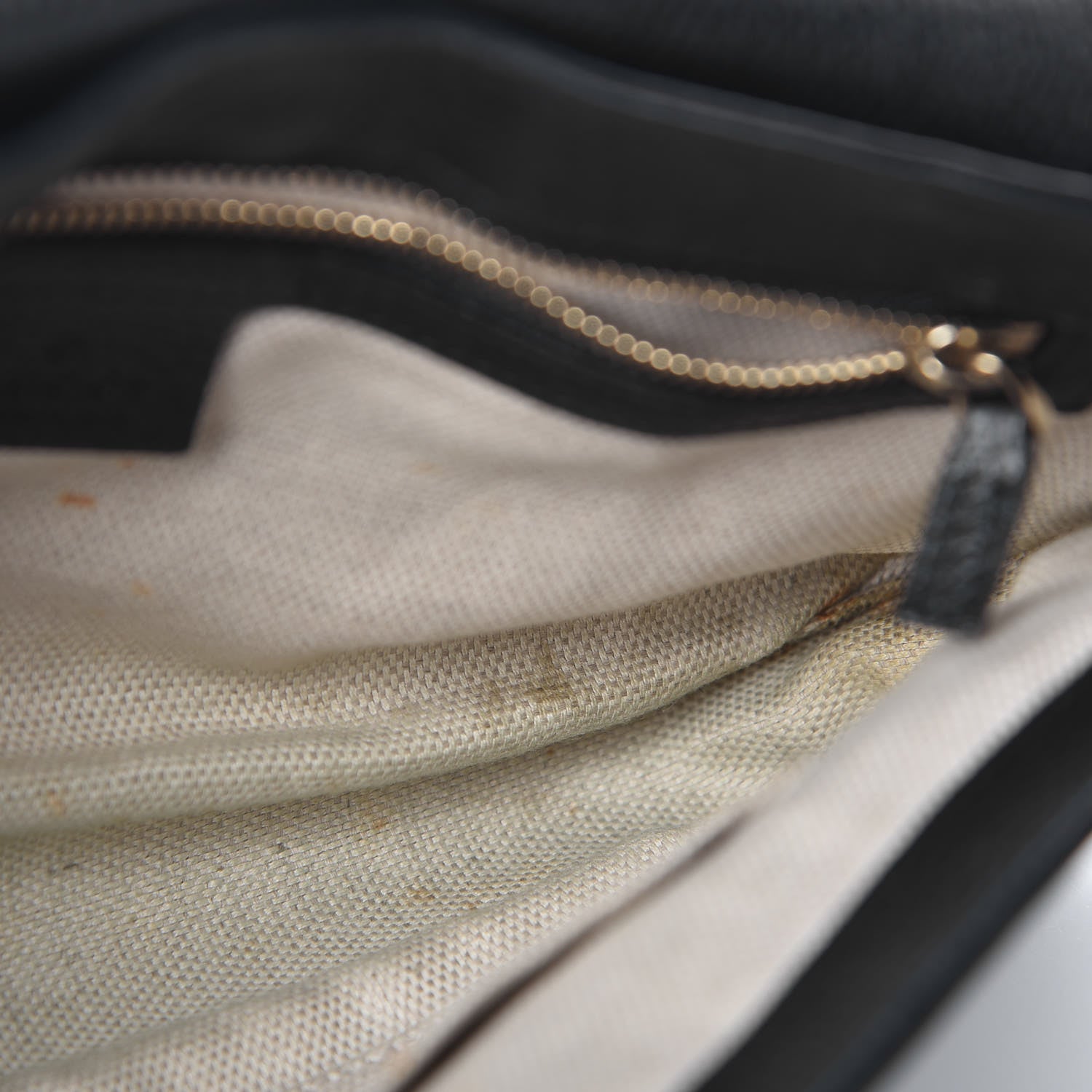 Gucci Pebbled Calfskin Medium Soho Flap Crossbody Black 9 of 12