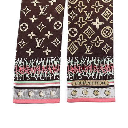 Louis Vuitton Silk Monogram Map Bandeau 4 of 4