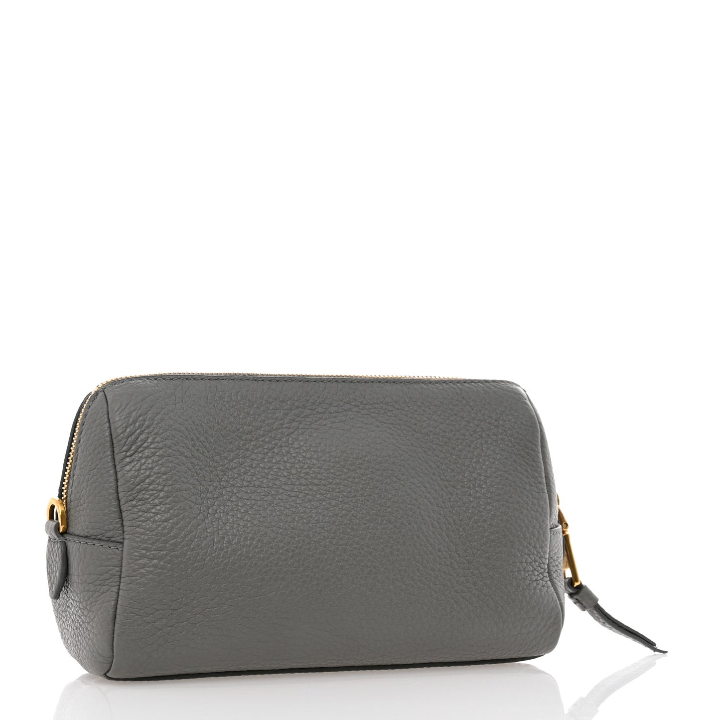 Vitello Daino Cosmetic Pouch Argilla