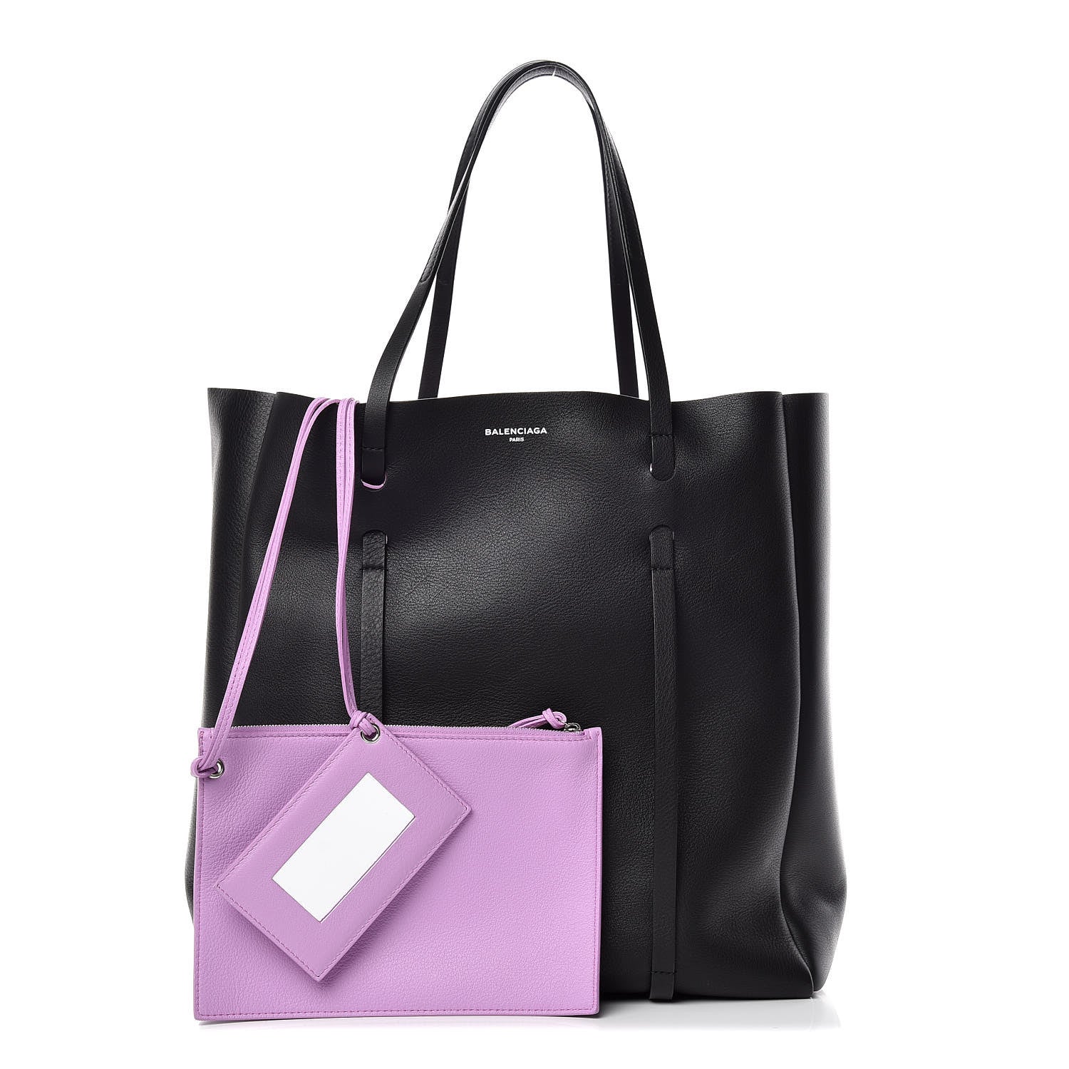 Balenciaga Veau Baltimore Double Sided Medium Everyday Tote Black Purple 1 of 10