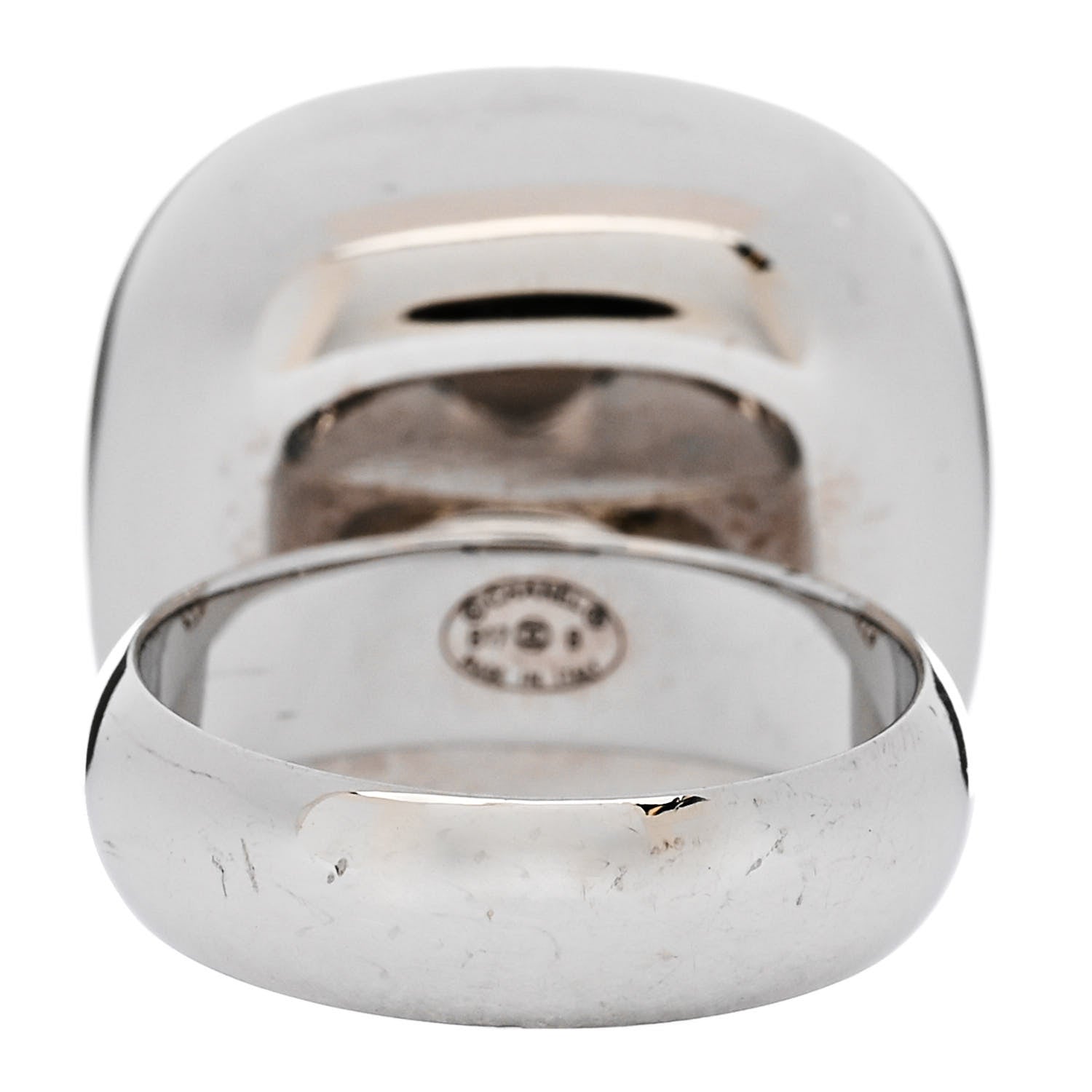 Chanel Crystal Square CC Ring 49 5 Silver 4 of 6