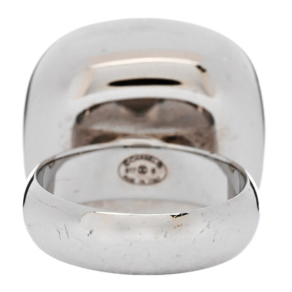 Chanel Crystal Square CC Ring 49 5 Silver 4 of 6