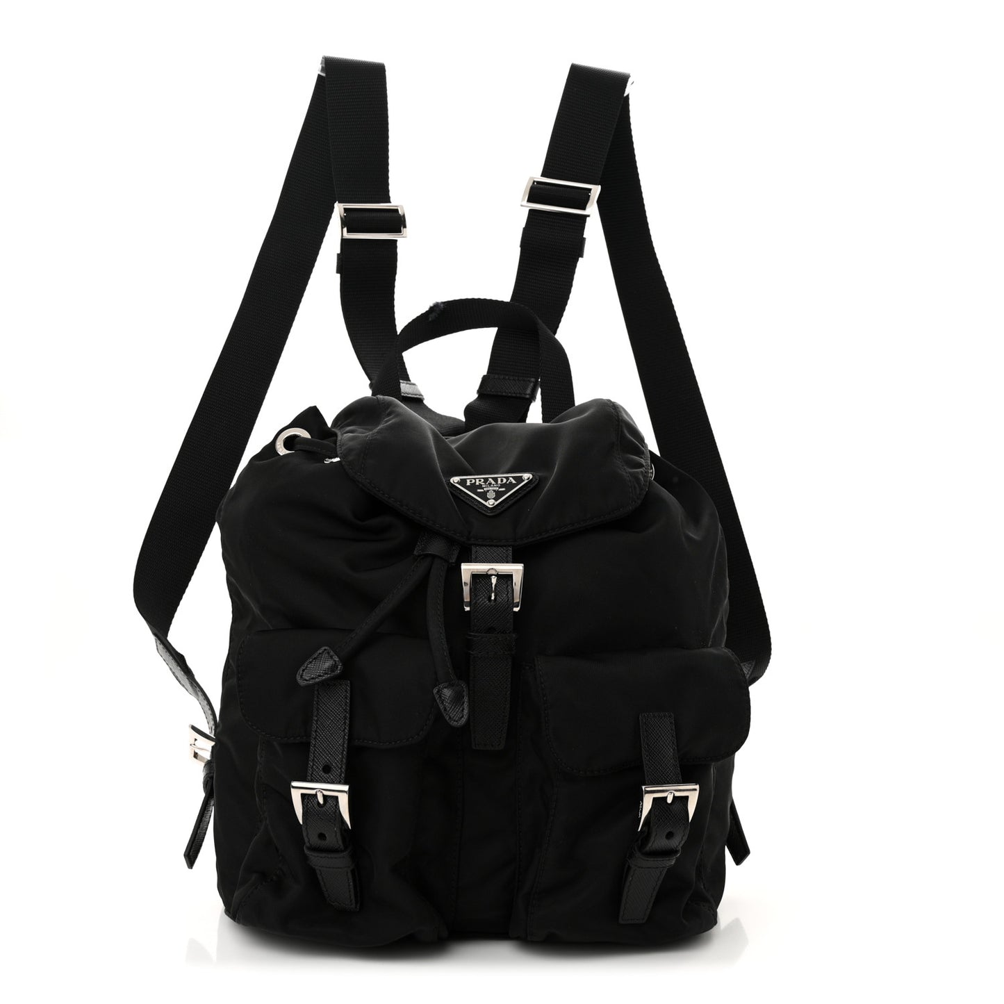 Tessuto Nylon Vela Small Backpack Black