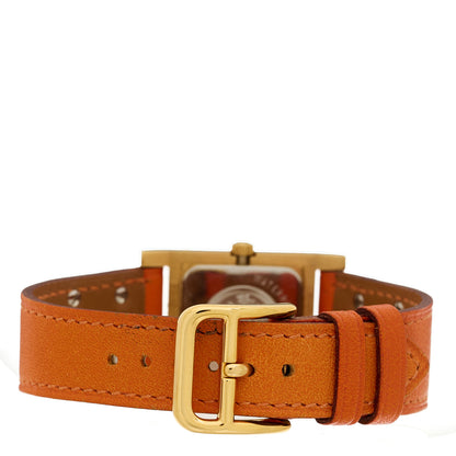 Hermes Stainless Steel Courchevel 23mm Medor Quartz Watch Orange 4 of 5