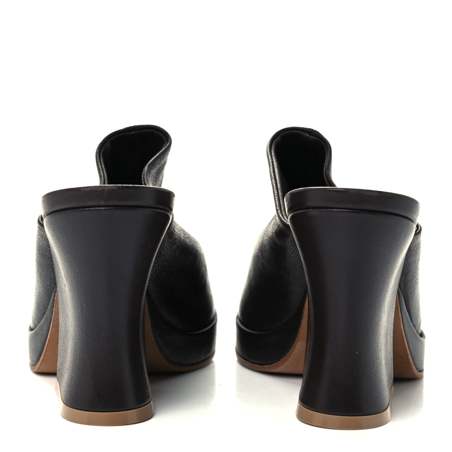 Bottega Veneta Nappa Stack Mule Sandals 39 Fondente 6 of 9
