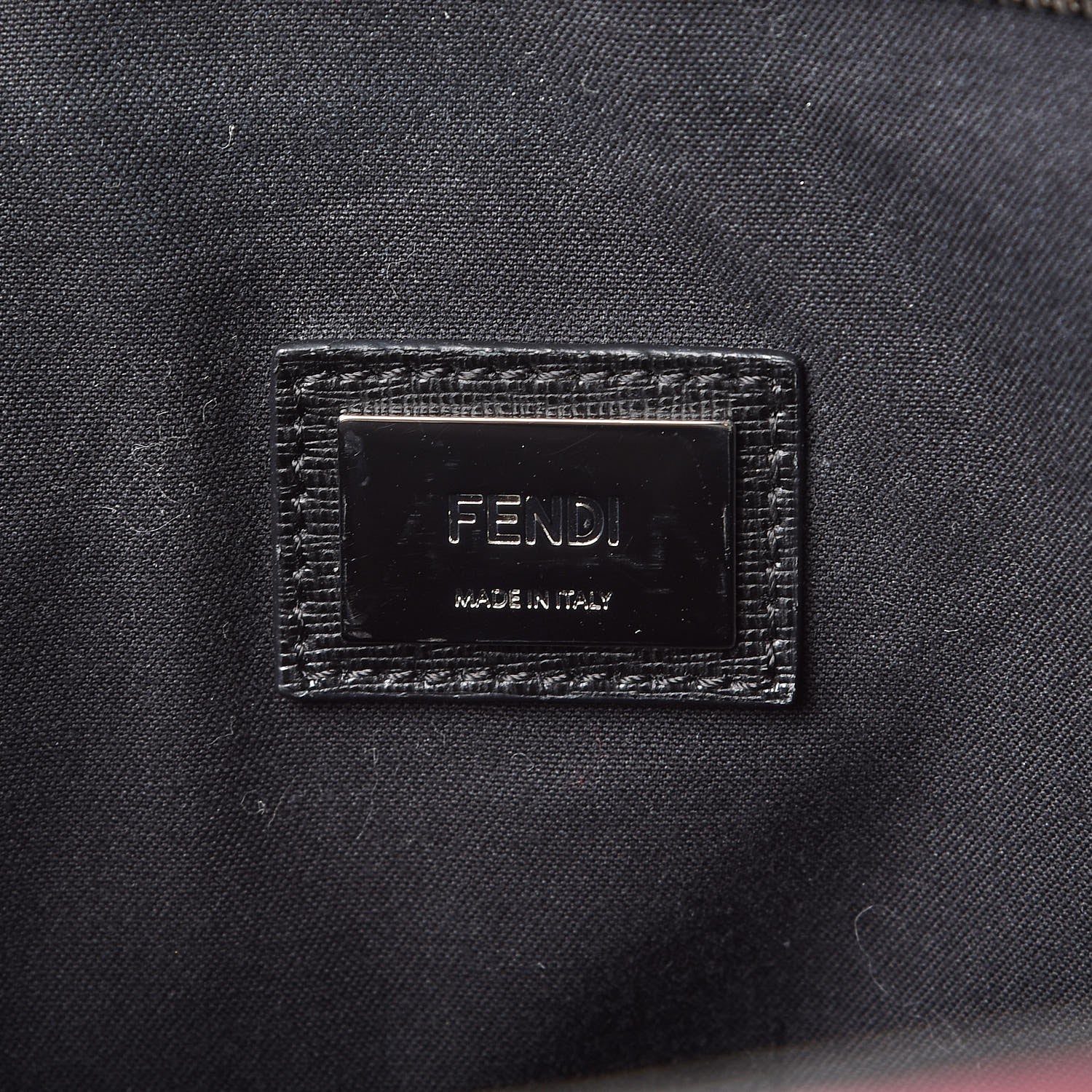 Fendi Vitello Elite Cuoio Monster Buggies Medium Roll Tote Lollypop Black 6 of 11
