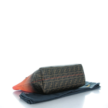 Fendi Zucca Spalmati Ombre Medium Roll Tote Tobacco Papavero 4 of 8