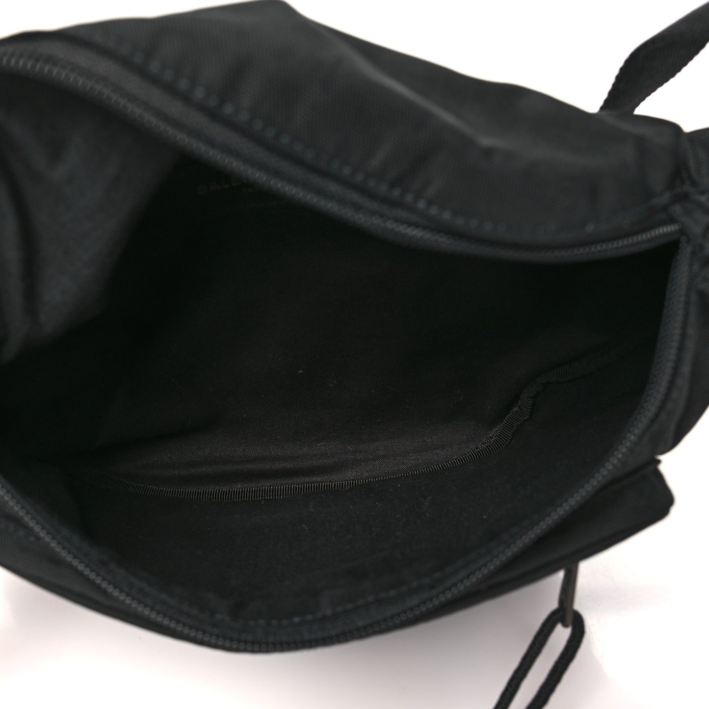 Nylon Canvas Logo Explorer Beltpack Black White