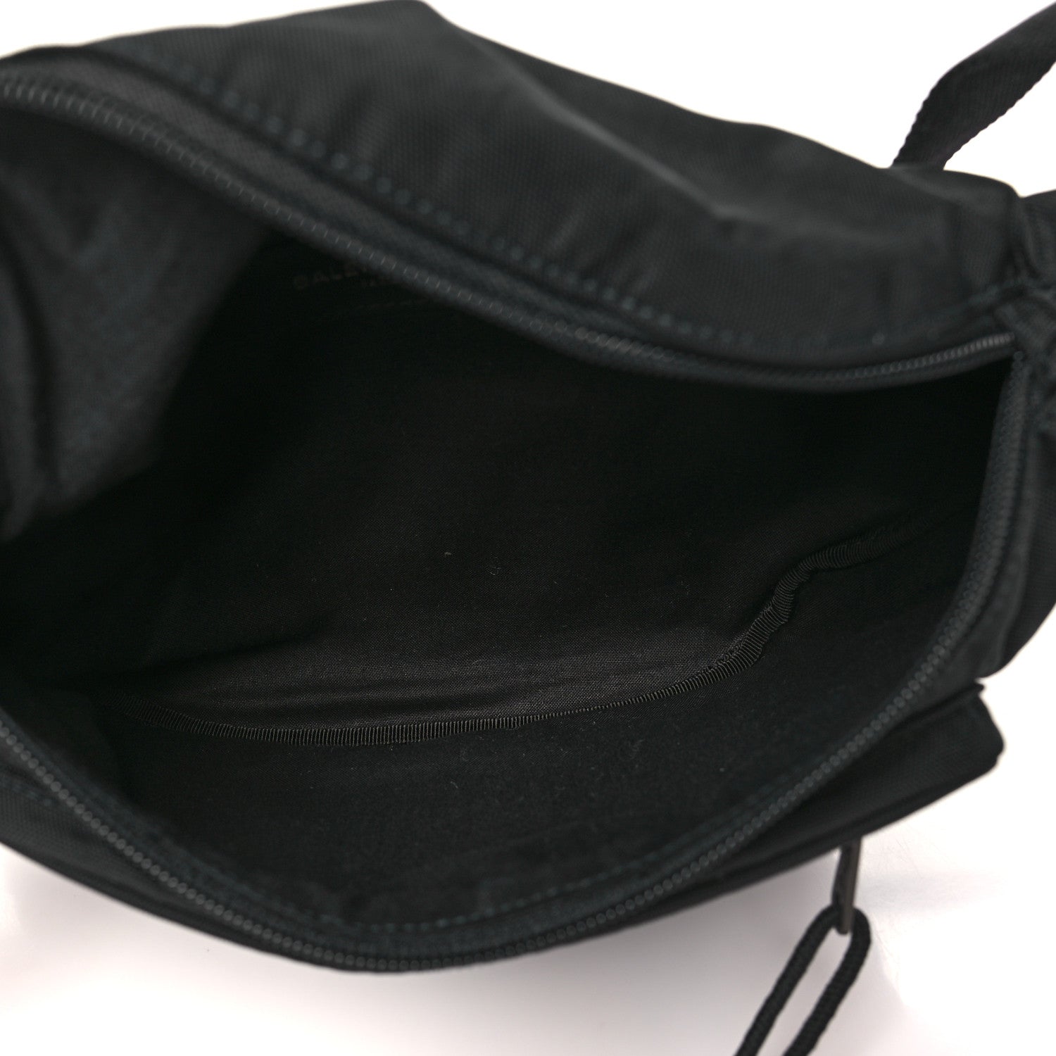 Balenciaga Nylon Canvas Logo Explorer Beltpack Black White 5 of 9