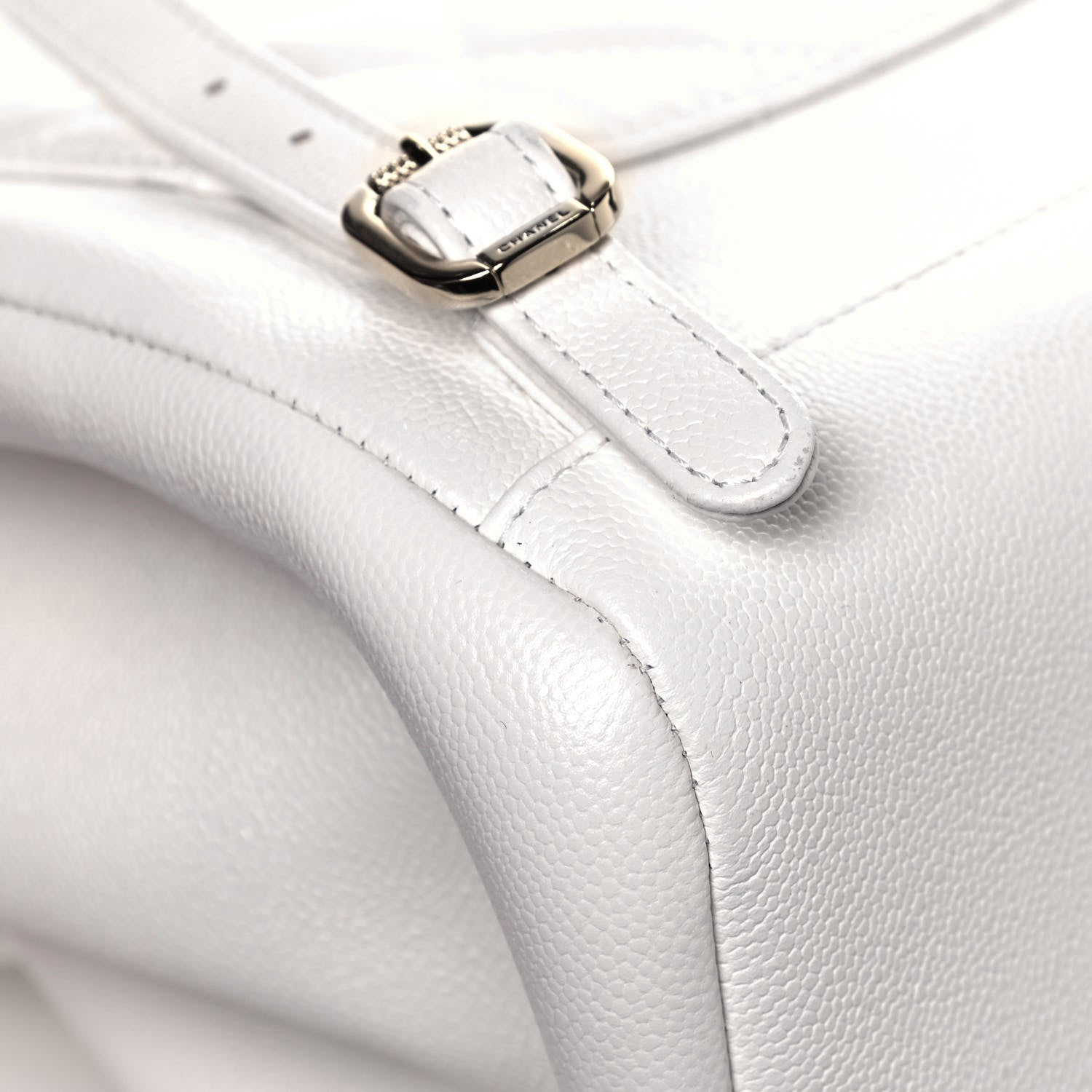 Chanel Caviar Quilted Business Affinity Backpack White 11 of 14