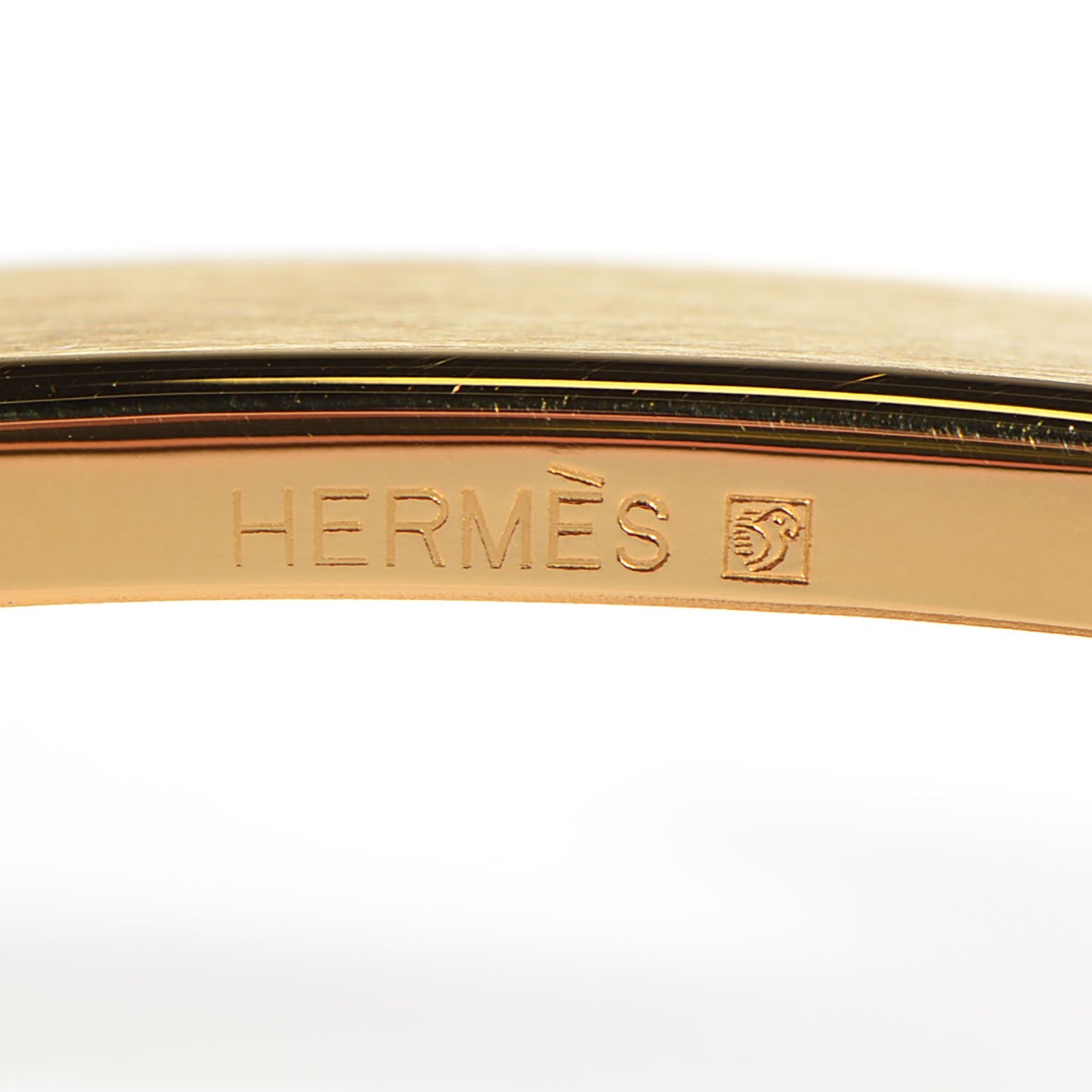 Hermes Brushed 32mm H Belt Buckle Gold Plated 3 of 5