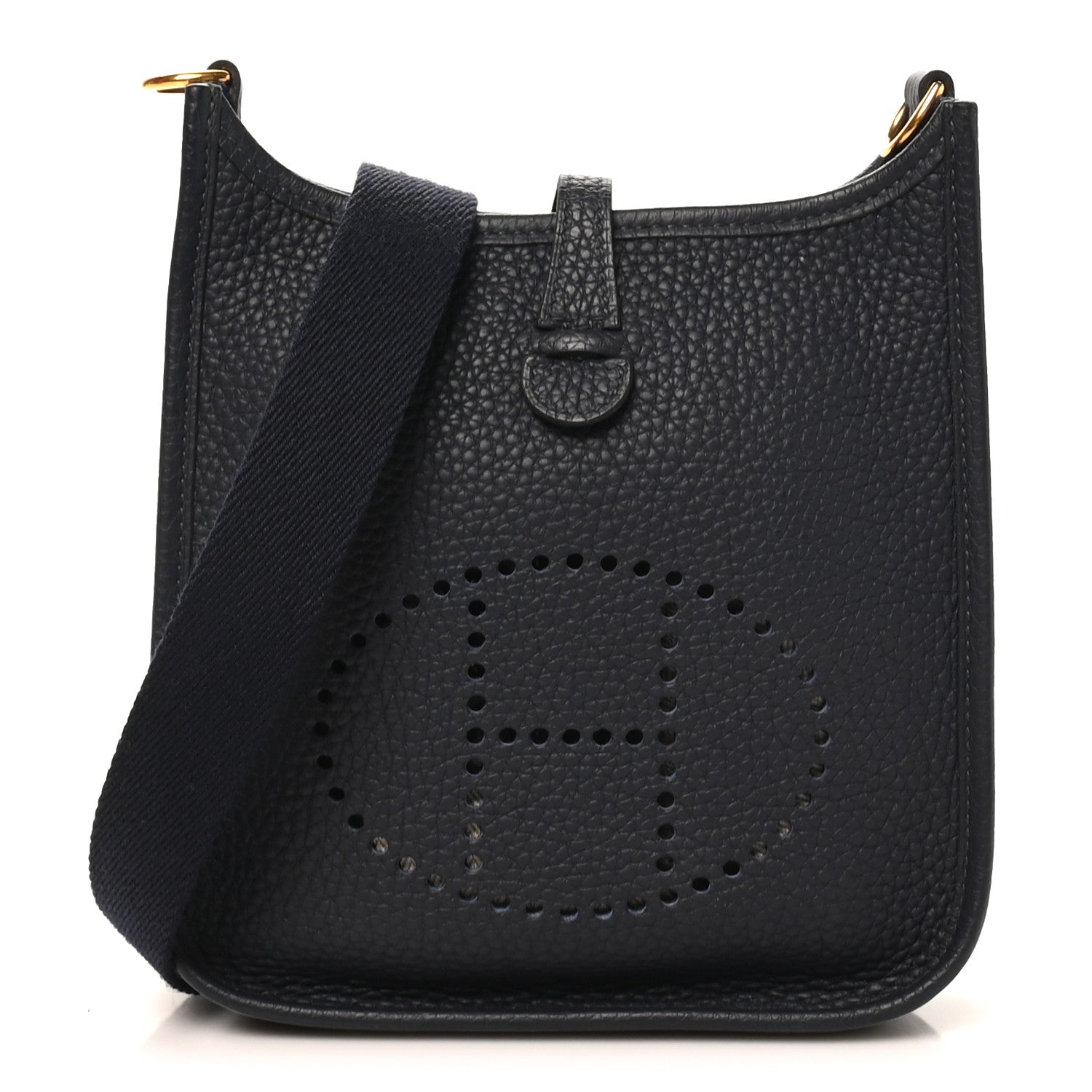 Hermes Taurillon Clemence Evelyne TPM Bleu Nuit Bleu Nuit 1 of 10