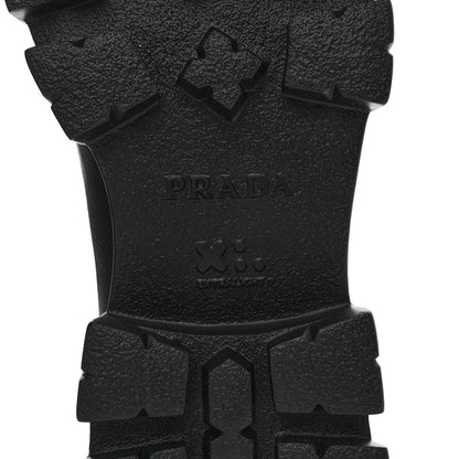 Prada Vitello Mens Lug Sole 45mm Combat Boots 9 Black 6 of 14