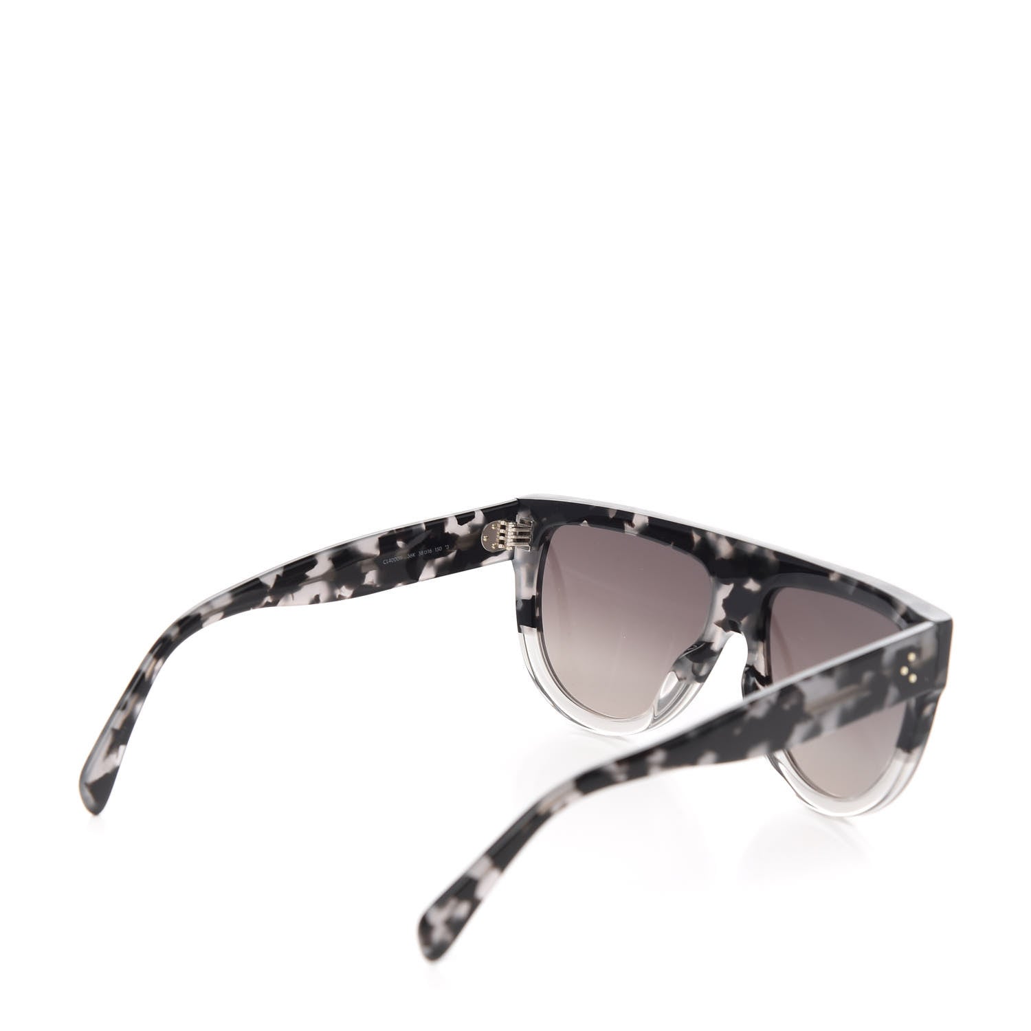 Celine Acetate Aviator Sunglasses CL400011 Grey Black 4 of 6